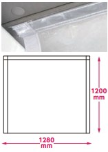 飛沫防止透明間仕切りシート 車内用2