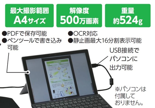 実物投影機 500万画素3