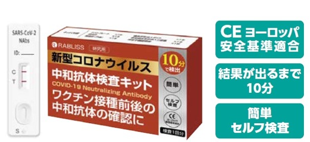 RABLISS 新型コロナウイルス中和抗体検査キット KO268-3