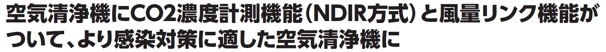 OliefオリーフCO2センサー（NDIR方式）搭載空気清浄機-2